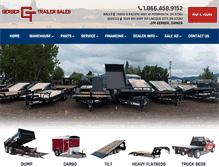 Tablet Screenshot of gerbertrailers.com